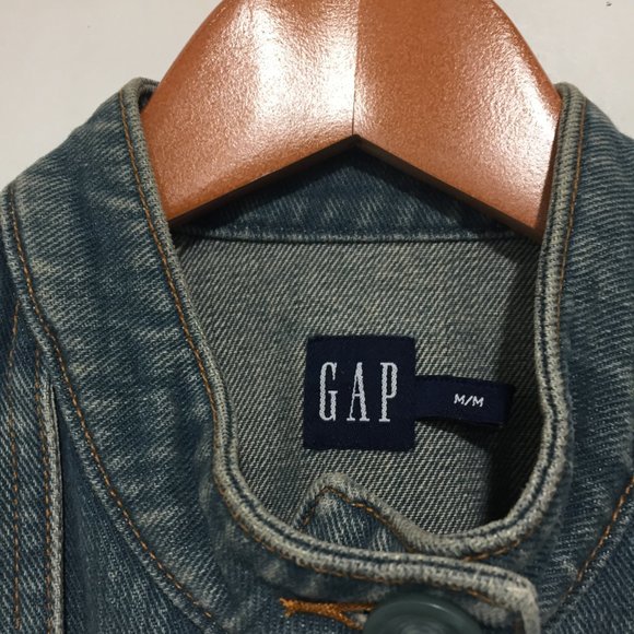 VINTAGE GAP MOTO DENIM JACKETS SIZE M - Picture 4 of 10
